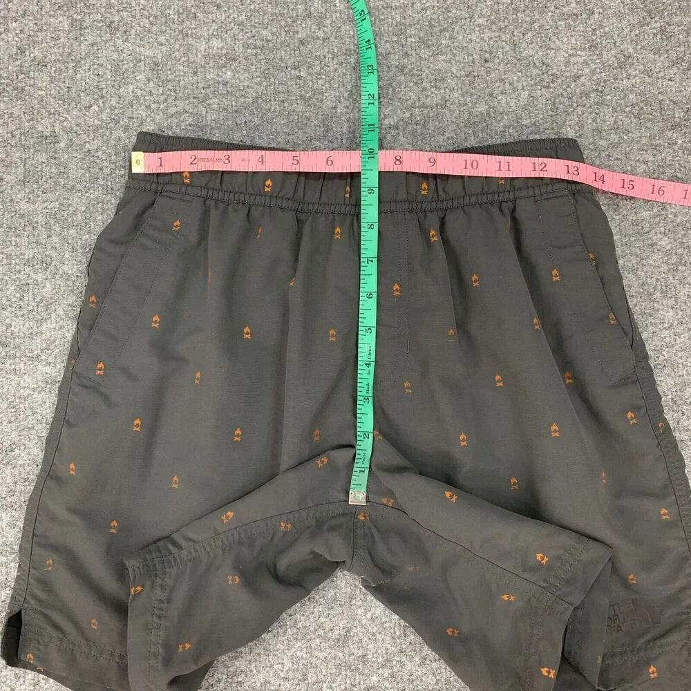 The North Face Swim Trunk Men S Small Campfire Print Brief Lined Beach Shorts